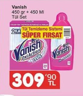 Vanish Tül Set 450 Gr + 450 Ml