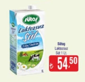 Sütaş Laktozsuz Süt 1 Lt.