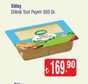 Sütaş Dilimli Tost Peynir 350 Gr.