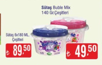 Sütaş Buble Mix Karışık 140Gr