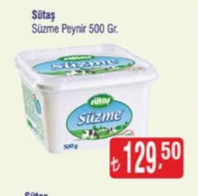 Sütaş Süzme Peynir 500 Gr