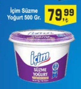 İçim Süzme Yoğurt 500 Gr