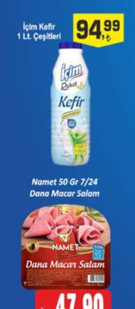 İçim Kefir 1 Lt. Çeşitleri