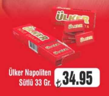 Ülker Napoliten Sütlü 33 Gr.