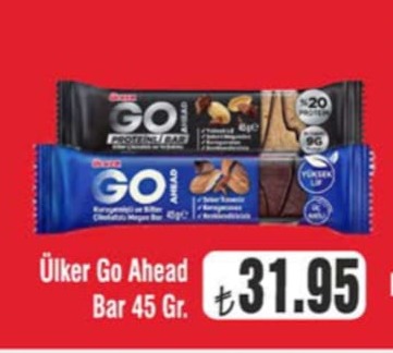 Ülker Go Ahead Bar 45 Gr.