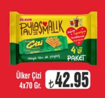 Ülker Çizi 4X70 Gr