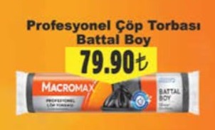 Macromax Profesyonel Çöp Torbası Battal Boy