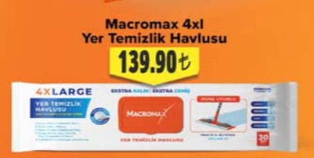 Macromax 4Xl Yer Temizlik Havlusu
