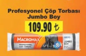 Macromax Profesyonel Çöp Torbası Jumbo Boy