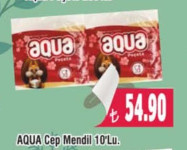 Aqua Cep Mendil 10'Lu