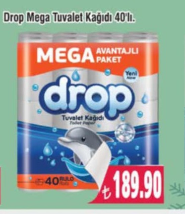 Drop Mega Tuvalet Kağıdı 40'Lı