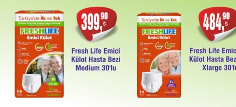 Fresh Life Emici Külot Hasta Bezi Medium 30'Lu