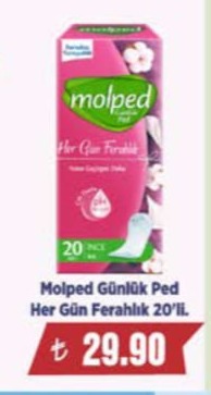 Molped Günlük Ped Her Gün Ferahlık 20'Li