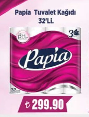 Papia Tuvalet Kağıdı 32'Li