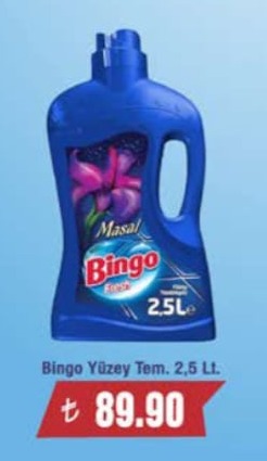 Bingo Yüzey Temizleyici 2,5 Lt.