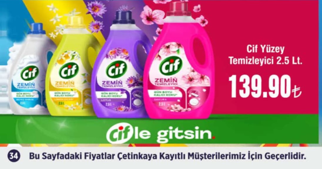 Cif Yüzey Temizleyici 2.5 Lt.