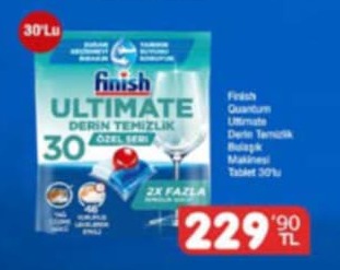 Finish Quantum Ultimate Derin Temizlik Bulaşık Makinesi Tablet 30Lu