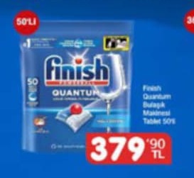 Finish Quantum Bulaşik Makinesi Tablet 50'Li