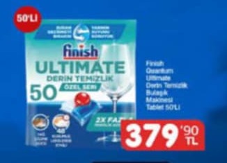 Finish Quantum Ultimate Derin Temizlik Bulaşik Makinesi Tablet 50Li