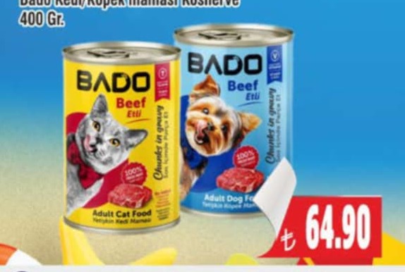 Bado Kedi/Köpek Maması Konserve 400 Gr