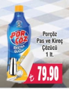 Porçöz Pas Ve Kireç Çözücü Ekstra Güçlü 1 Lt