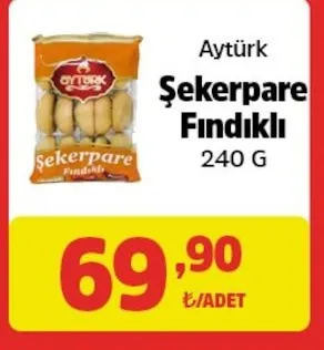 Aytürk Şekerpare Fındıklı 240 G