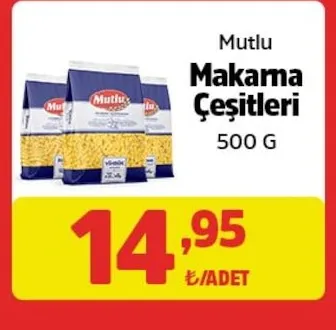 Mutlu Makarna Çeşitleri 500 G