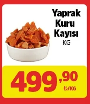 Yaprak Kuru Kayısı Kg