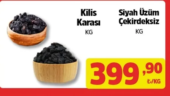 Kilis Karası Siyah Üzüm Çekirdeksiz Kg