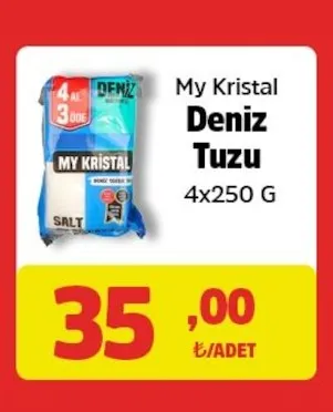 My Kristal Deniz Tuzu 4X250 G
