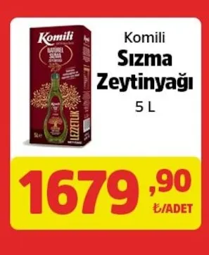 Komili Sızma Zeytinyağı 5 L