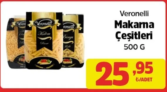 Veronelli Makarna Çeşitleri 500 G