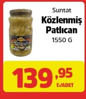 Suntat Közlenmiş Patlıcan 1550 G