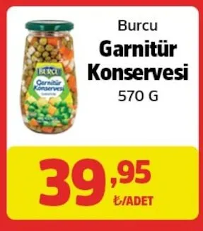 Burcu Garnitür Konservesi 570 G
