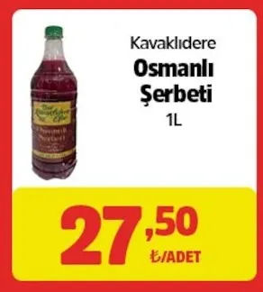 Kavaklıdere Osmanlı Şerbeti 1L