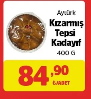 Aytürk Kızarmış Tepsi Kadayıf 400 G