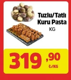 Tuzlu/Tatlı Kuru Pasta Kg