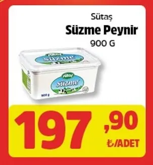 Sütaş Süzme Peynir 900 G