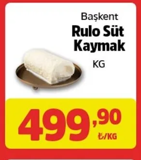 Başkent Rulo Süt Kaymak Kg