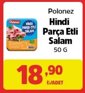 Polonez Hindi Parça Etli Salam 50 G