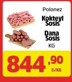 Polonez Kokteyl Sosis Dana Sosis Kg