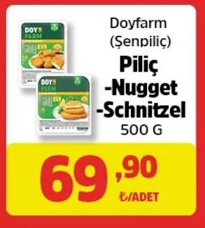 Doyfarm (Şenpiliç) Piliç Nugget - Schnitzel 500 G
