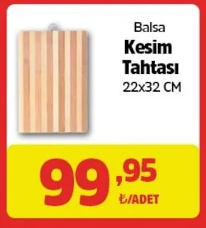 Balsa Kesim Tahtası 22X32 Cm