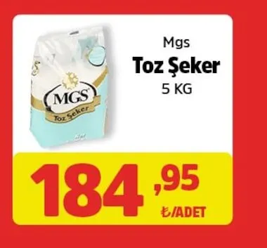 Mgs Toz Şeker 5 Kg