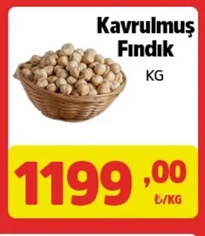 Kavrulmuş Fındık Kg