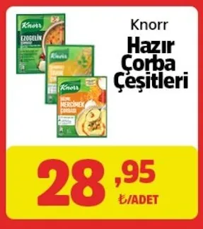 Knorr Hazır Çorba Çeşitleri