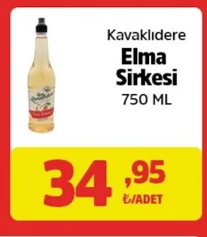 Kavaklıdere Elma Sirkesi 750 Ml