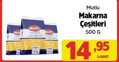 Mutlu Makarna Çeşitleri 500 G