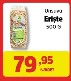 Unşuyu Erişte 500 G
