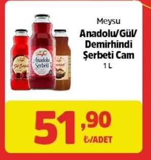 Meysu Anadolu/Güv Demirhindi Şerbeti Cam 1 L